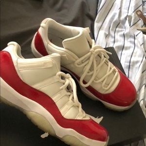 Air Jordan cherry red 11’s low top